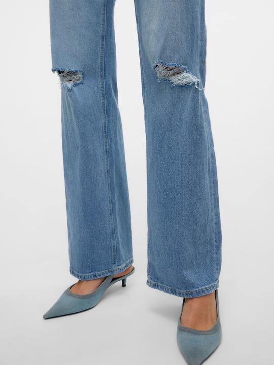Actual product image Vero Moda VMTESSA Hohe Taille Weiter Beinschnitt Jeans Weit geschnitten (W26/L34)