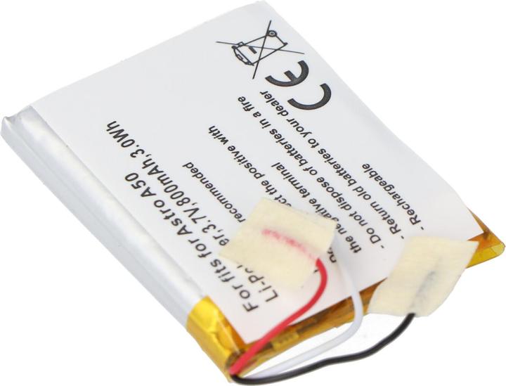 Actual product image AccuCell Astro A50 battery, SRP603443