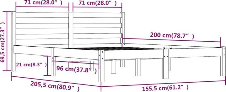 Actual product image VidaXL Bretta (180 x 200 cm)