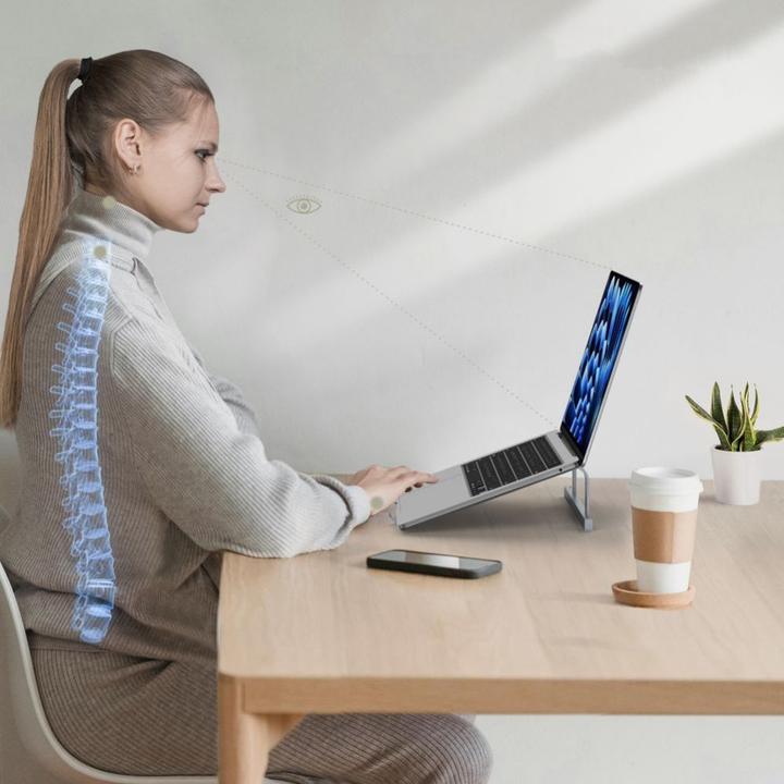 Productafbeelding Tech-Protect ULS100 universele standaard voor laptops tot 16" - zilver