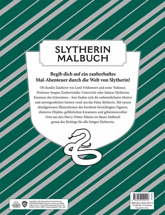 Actual product image Panini From the Harry Potter films: The Official Colouring Book: Slytherin