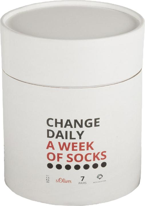 Image du produit S.Oliver Chaussettes unisexes essentielles en boîte 7p (paquet de 7, 43, 46)