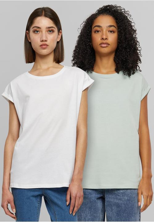Actual product image Urban Classics Ladies Extended Shoulder Tee 2-Pack - 6524 (S)
