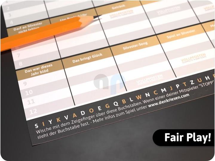 Actual product image Denkriesen "Stadt Land Vollpfosten" New Year's Eve Edition (German)