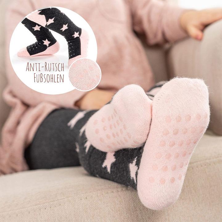 Produktbild La Loona LaLoona Baby-Strumpfhosen Krabbelstrumpfhose - Sterne Rose - (74/80)