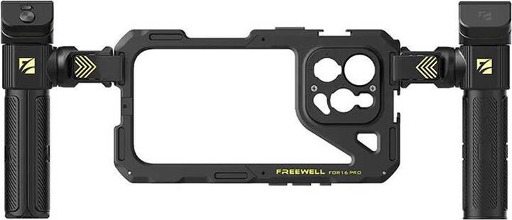 Actual product image Freewell iPhone 16 Pro Genius Rig iPhone 16 Pro Genius Rig Cage, Tripod and Monopod Handles, Bluetooth Remote