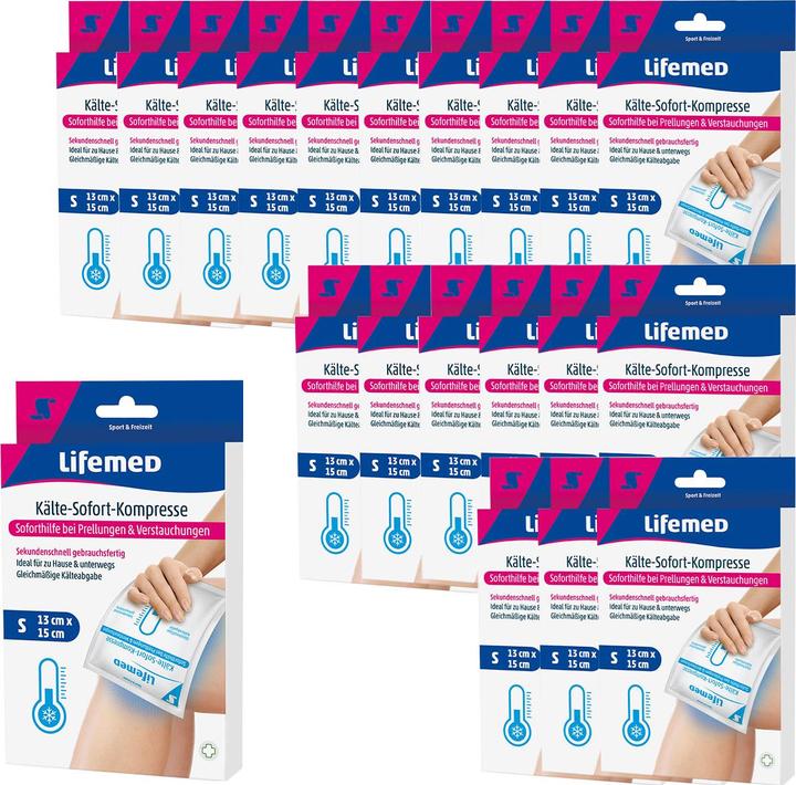 Lifemed Sofort-Kältekompresse für Reisen & Sport, 20er-Set (20 x)