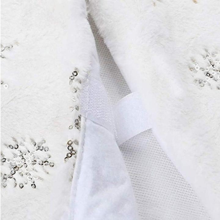 Image du produit Hermex jupe de sapin de Noël tapis de jupe de sapin de Noël couverture de sapin de Noël (1 -pièce)