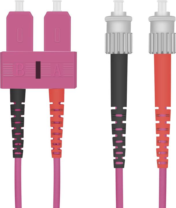 Produktbild Helos OM4 ST Glasfaserkabel 2x ST Violett (CAT7, 7.50 m)