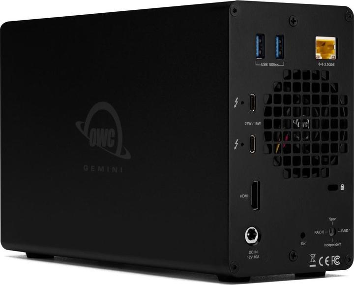Produktbild OWC 12TB Gemini - Thunderbolt (USB-C) Dock and Dual-Drive HDD RAID External Storage Solution (12 TB)