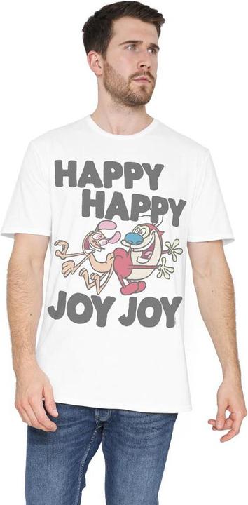 Immagine prodotto Ren & Stimpy Happy Happy Joy Joy Maglietta Uomo (S)
