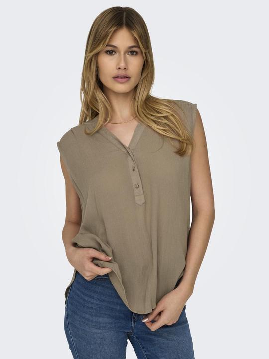 Actual product image Only Regular fit V-neck tank top Top (42)