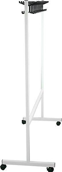Produktbild eurokraft basic Garderobenständer, mobil, HxT 1700x550 mm, 2x11 Haken