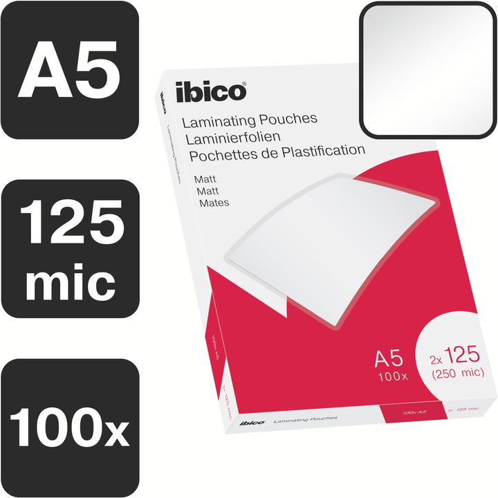 Produktbild Ibico Laminierfolie (A5, 100 Stück, 125 µm)