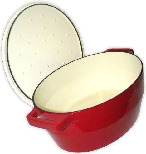 Actual product image Pyrex Slow Cook frying pan oval, with lid, length: 330 mm, red