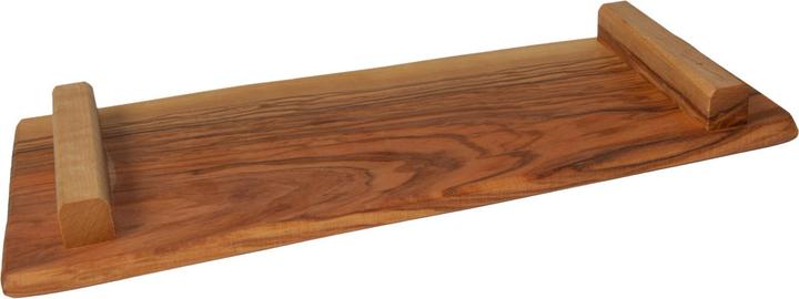 Actual product image Natura Punto Sushi board, serving plate with feet, 13 x 28 x 1.5 cm, olive wood