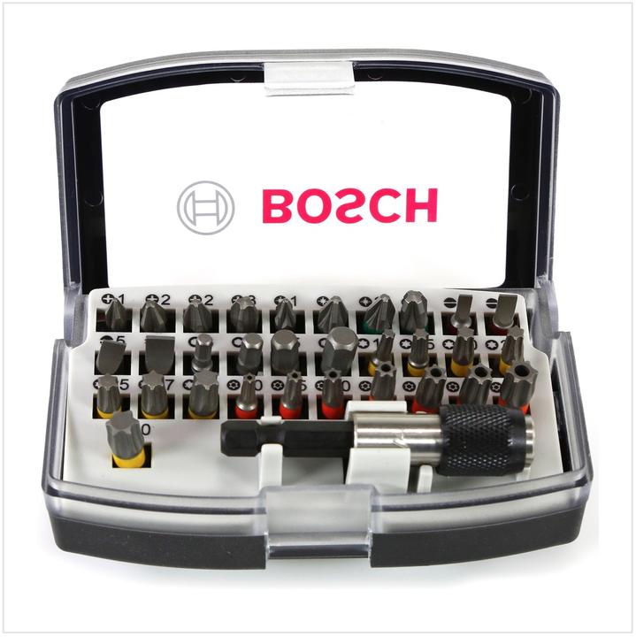 Image du produit Bosch Professional Zubehör Jeu de bits avec porte-embouts (Hexagone (hexagonal) M3, Hexagone (hexagonal) M5, Croix Phillips PH M2, Hexagone (hexagonal) M4, Six pans creux TX avec trou M10, Croix Phillips PH M1, Croix Pozidriv PZ M3, Six pans creux TX avec trou M30, Croix Phillips PH M3, Croix Pozidriv PZ M2, Six pans creux TX avec trou M20)