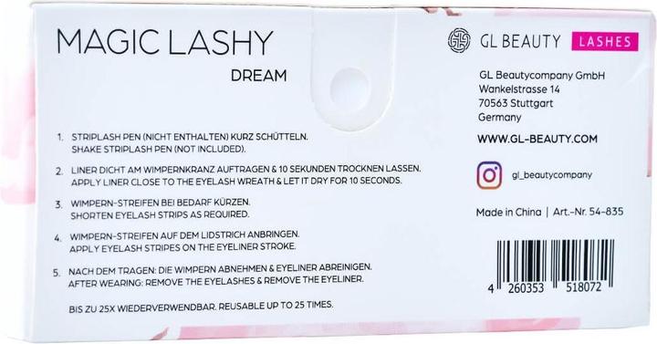 Nährwerte und Zutaten GL Beauty Magic Lashy Dream (Wimpernrollen)