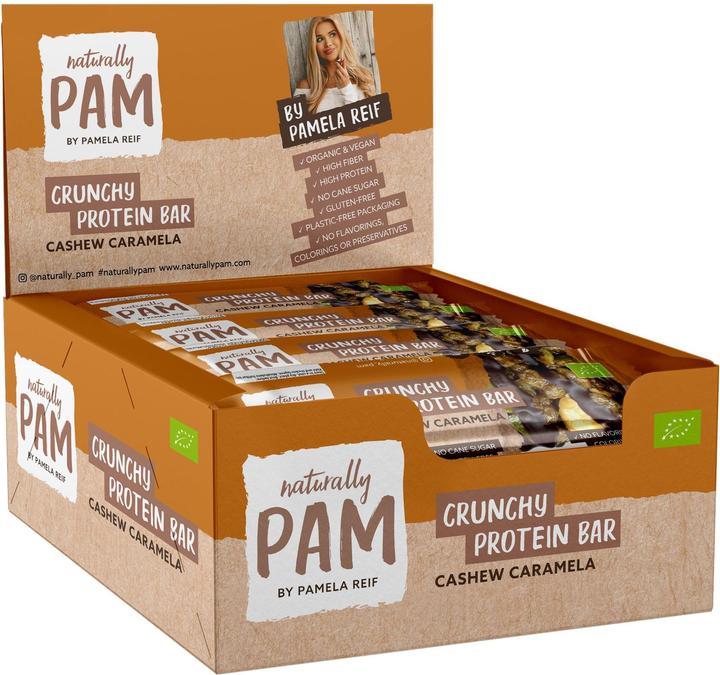 Produktbild Naturally Pam Crunchy Protein Bar (Schokolade, Cashew, 1 Stk., 440 g)