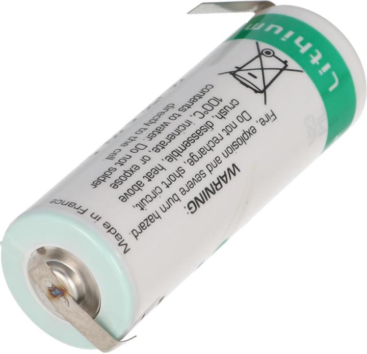 Produktbild Saft LS17500 Lithium Batterie, Size A, mit Lötfahne Z-Form (A, 3600 mAh)