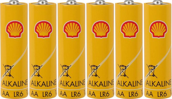 Image du produit Rainx Lot de 6 piles alcalines Mignon 1,5V type AA, Shell (6 pcs)