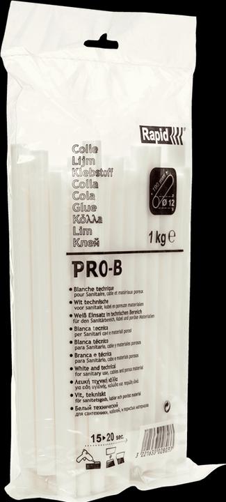 Nährwerte und Zutaten Rapid PRO-B Klebesticks Ø12x190mm 1,0 kg, Beutel