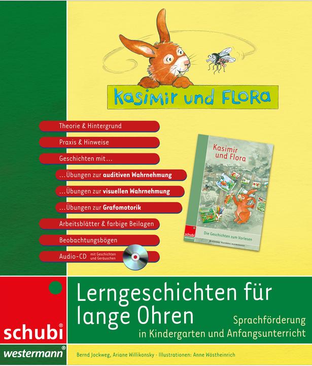 Produktbild Kasimir und Flora. Lerngeschichten für lange Ohren. Handbuch für Kindergarten und Anfangsunterricht (Deutsch, Bernd Jockweg, Ariane Willikonsky, 2019)