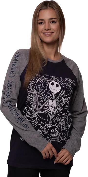 Produktbild The Nightmare Before Christmas Jack Crowd TShirt Langärmlig (XXL)