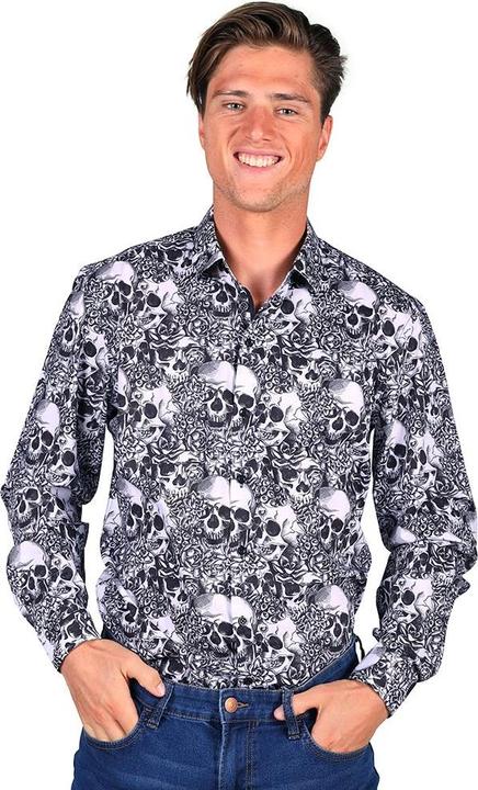 Actual product image Thetru Shirt Skull Skull, black/white (XL)