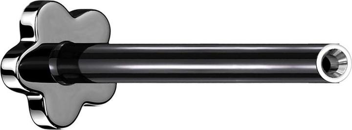 Immagine prodotto Star Piercing Asta per Labret Micro Threadless Flower nera (senza ottone, Titanio G23)