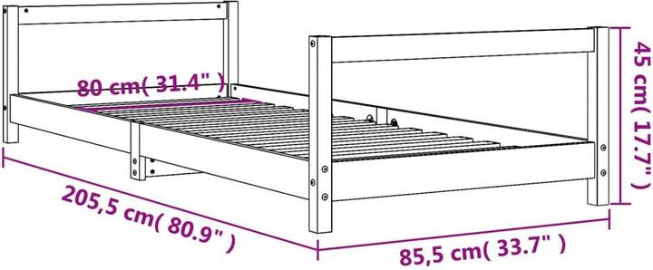 Actual product image VidaXL Jon (80 x 200 cm)