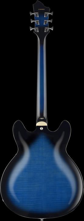 Produktbild Hagstrom E-Gitarre, Super Viking, Dark Baltic Sea Flame (Halbakustik Gitarre)