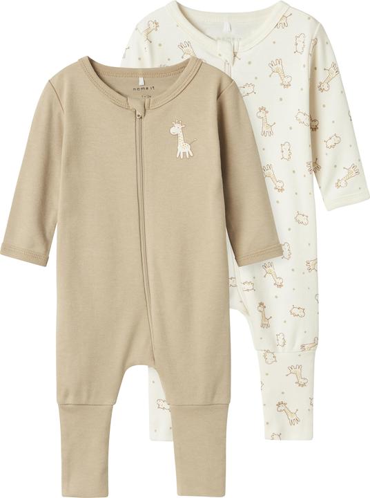 Produktbild Name it Nbnnightsuit 2p Zip Ff Jet Giraffe Noos (50)