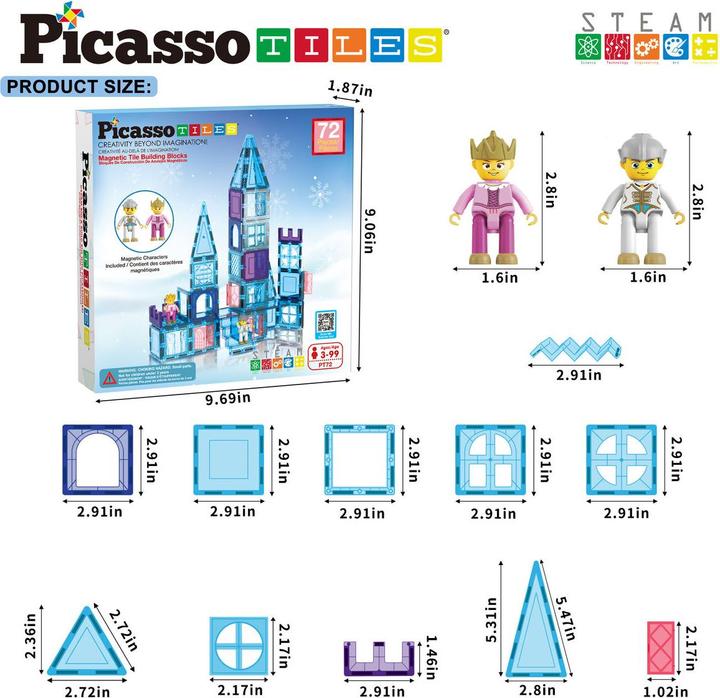 Image du produit PicassoTiles Picasso Tiles - Ensemble de thèmes d'hiver glacial (PT22)
