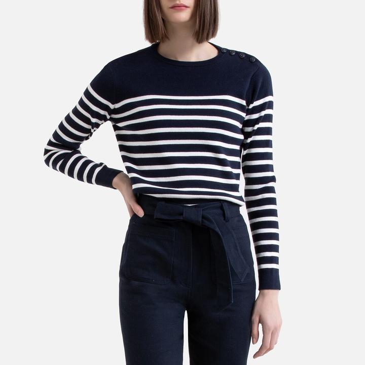 Actual product image La Redoute Collections Organic cotton sailor jumper (L)