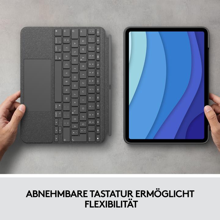 Actual product image Logitech Combo Touch (CH, iPad Pro 11 2021 (3rd Gen), iPad Pro 11 2020 (2. Gen), iPad Pro 11 2018 (1. Gen), iPad Pro 11 2022 (4th Gen))