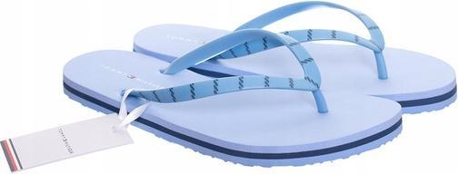 Image du produit Tommy Hilfiger Femmes Tongs Tommy Essential Beach Sandal Chaussures de bain, Bleu (Vessel Blue), 37 UE (37)