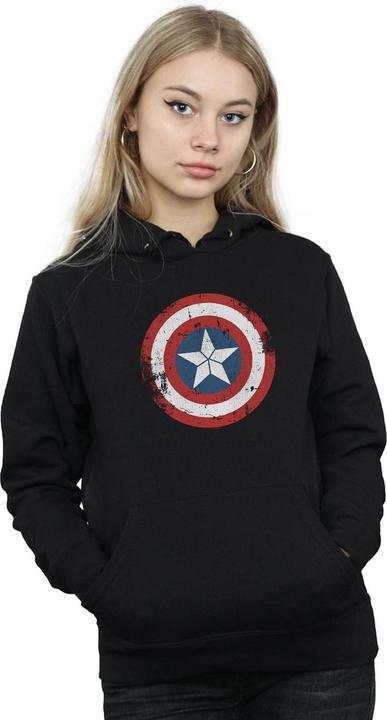 Produktbild Captain America Civil War Distressed Shield Kapuzenpullover (S)