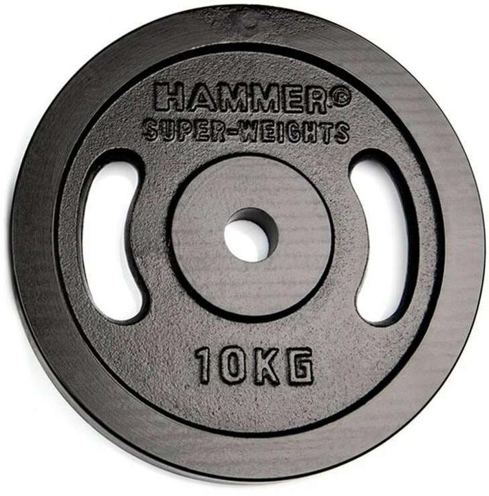 Hammer Fitness Gewichtsscheiben 1 x 10 kg (1 x 10 kg)
