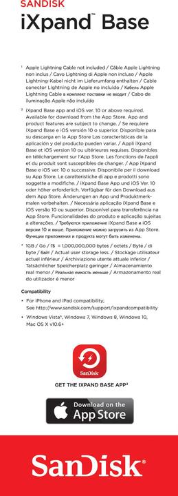 Immagine prodotto SanDisk iXpand Base 64GB (15 W)