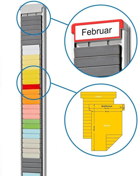 Immagine prodotto Ultradex Modulo T-card alluminio argento 35 campi di pianificazione
