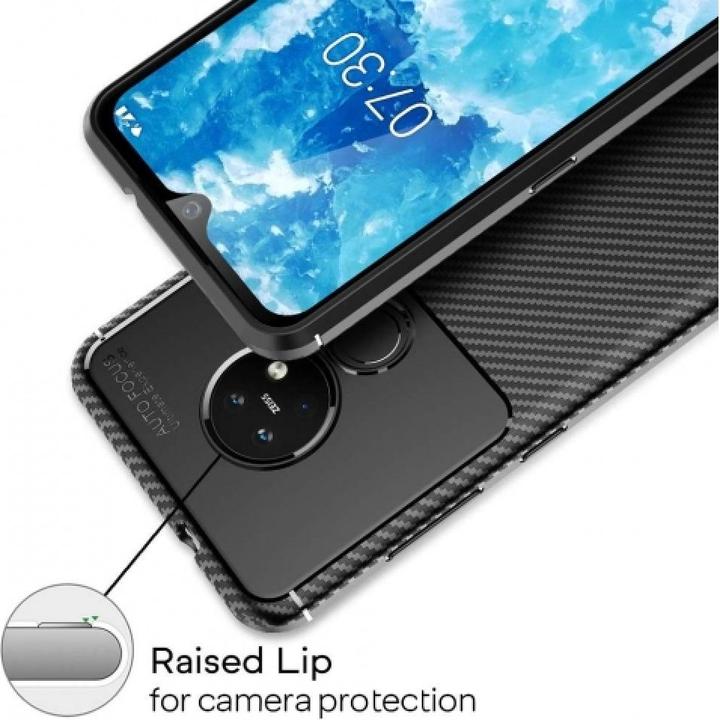Produktbild Screenguard Nokia 7.2 Hülle Carbon Design TPU Case (Nokia 7.2)