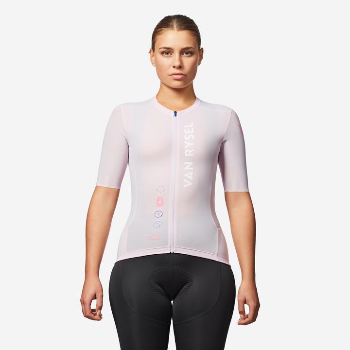 Actual product image Van rysel Unisex Road Cycling Short-Sleeved Jersey Racer 2 - Lilac (S)
