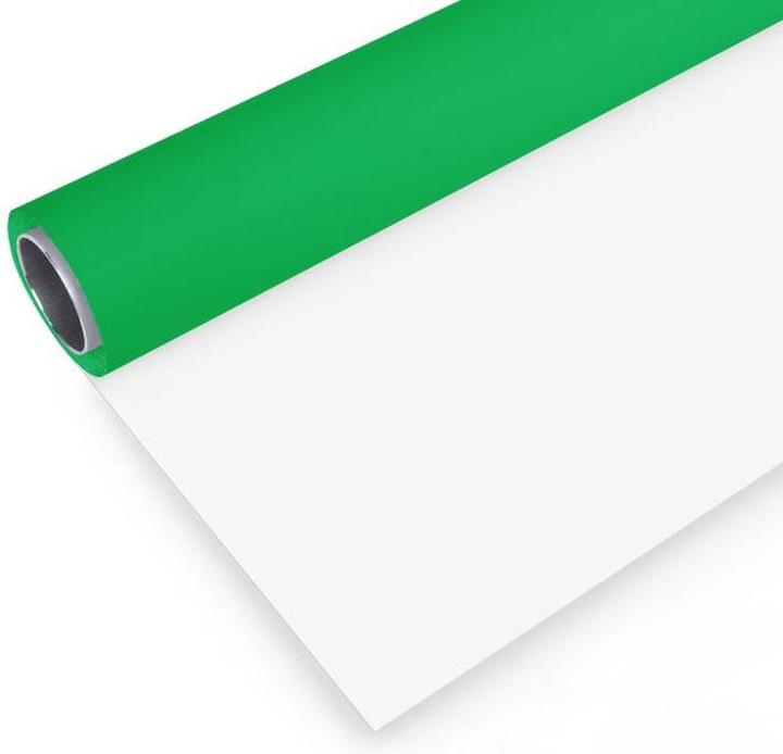 Bresser Vinyl Hintergrundrolle 2,72 x 4 m grün/weiss (272 cm, 400 cm)