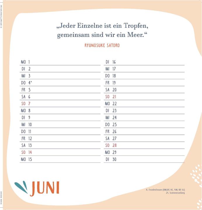 Actual product image Teamkalender 2025/2026. Für ein gutes Miteinander (German)