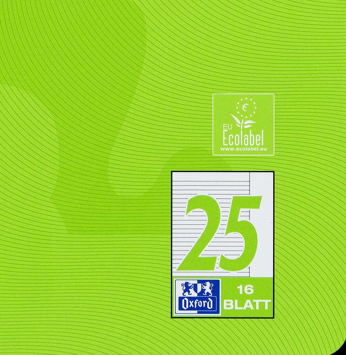 Actual product image Oxford Exercise book, A4, ruling 25 (A4, Lined, Hardcover)