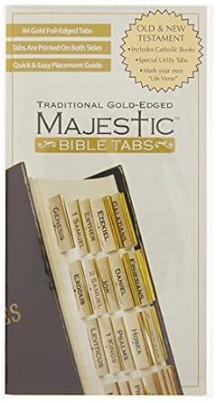 Image du produit Majestic Traditional Gold Bible Tabs Mini (Anglais, Claire Ellie, 2008)