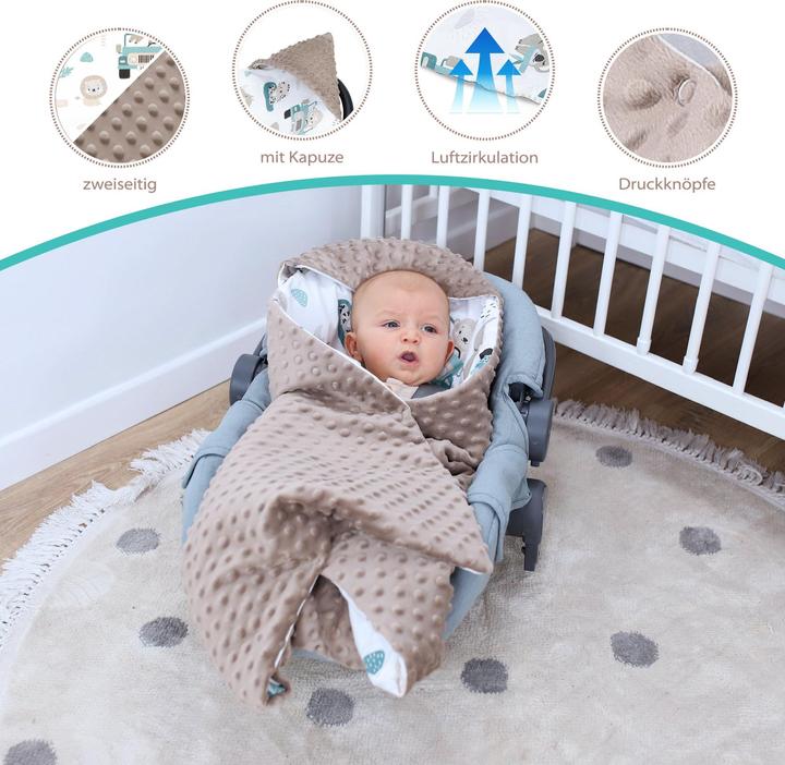Produktbild Totsy Baby Einschlagdecke (90 x 90 cm)