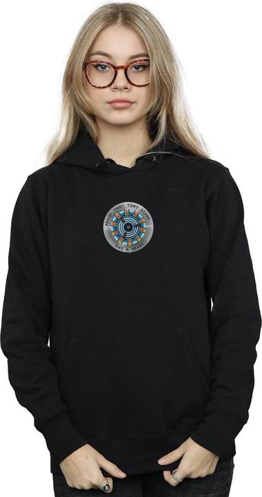 Immagine prodotto Avengers Endgame Tony Stark Heart Felpa con Cappuccio Donna (L)