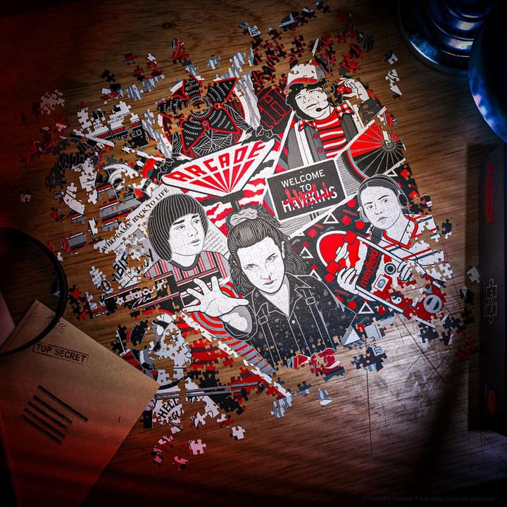Actual product image Theory11 Stranger Things Multi-Dimensionales Puzzle (1000 Teile) (1000 pieces)